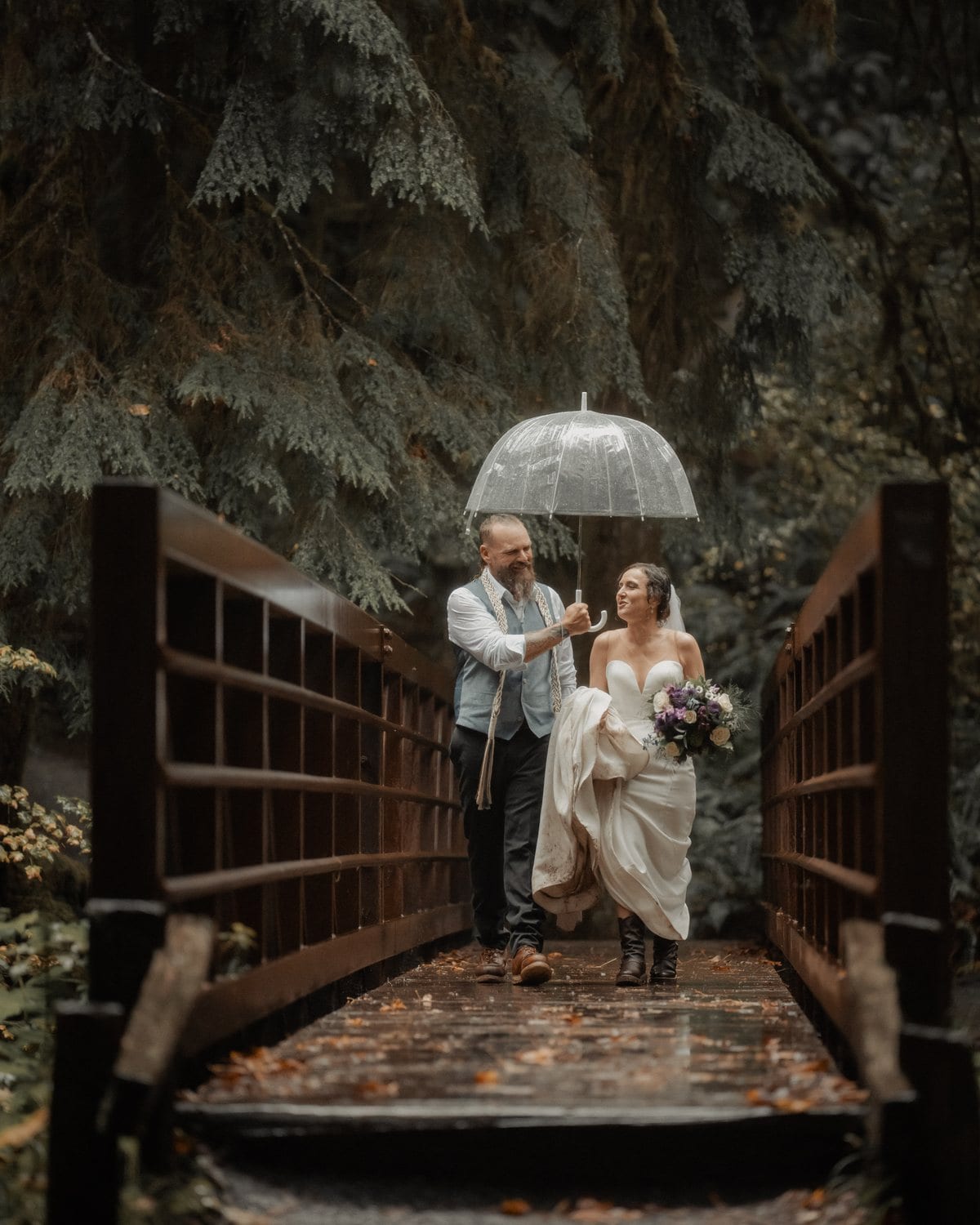 Clay and Amanda — an Olympic rainforest elopement
